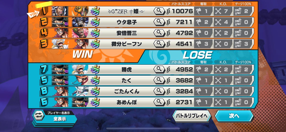 久しぶりの一万気持ちｴｰ