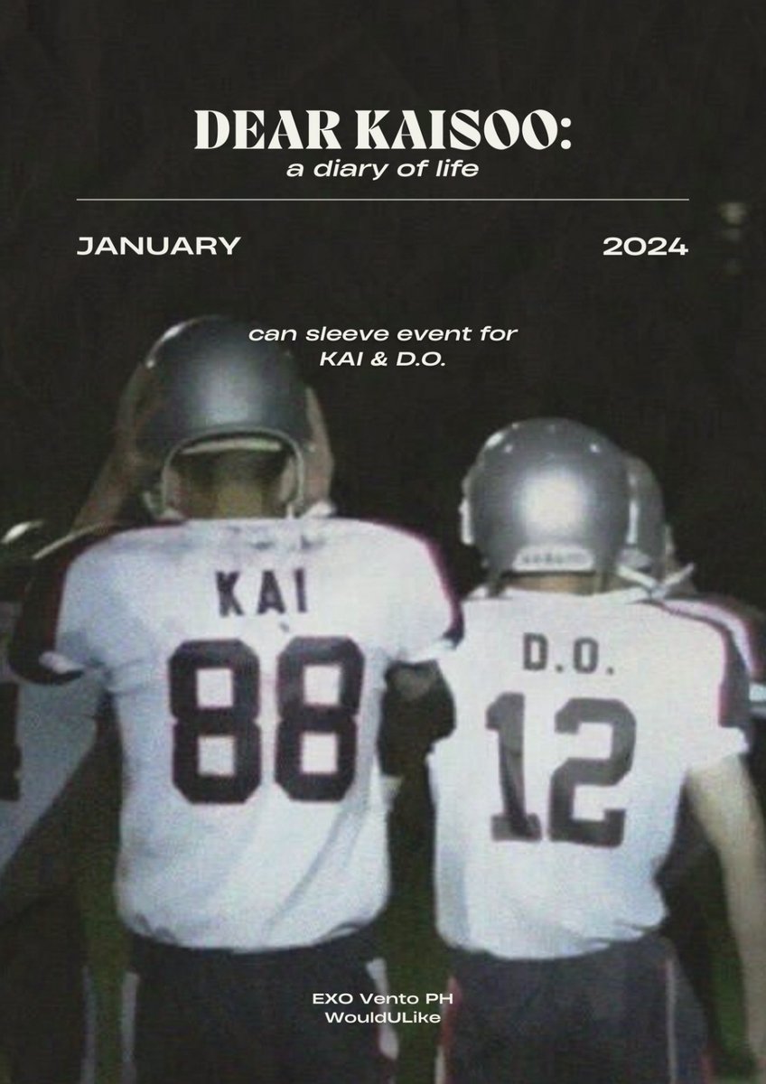 WouldULikeph's tweet photo. Dear KaiSoo: A Diary of Life 〖Cansleeve Birthday Event〗 

➫  2024.01.13 • 12:00PM
➫  SM Grand Central, Would U Like
➫  Inclusions are for registered attendees only.

 See you soon, EXO-Ls! 🐧🐻
 #EXOVPHDearKaiSoo.@exovento408 https://t.co/tZ0Om6MGyb