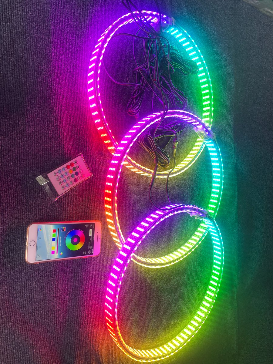Ledlampstore11's tweet photo. Double sided wheel hub light https://t.co/VaKcIdUfdl