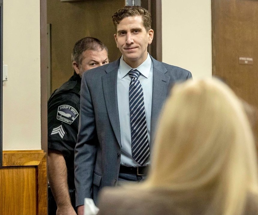 CoffindafferFBI's tweet photo. I can find photo after photo and video after video of #BryanKohberger's ridiculously lax court room security. 

Does he have a stun belt on, maybe.  But he can get to Judge Judge in a heart beat before these loosey goosy deputies can press the button or restrain him.  Even then, would he comply.  

Reminder, he is accused of quadruple murder with a knife.

Reaction is remarkably slower than action, as we see here.

They have #RichardAllen shackled and belly chained and surrounded by a posse of SWAT guys. 

I know I have brought it up before but I just can't get over the lax and preferential treatment.

Hat tip @alcaprari23