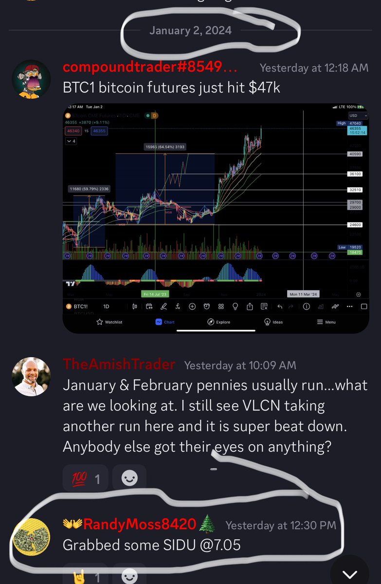 WuTangFinTech's tweet image. $SIDU on the daily midbar setup hit for $13.48 over 100% gains from the alert yesterday.