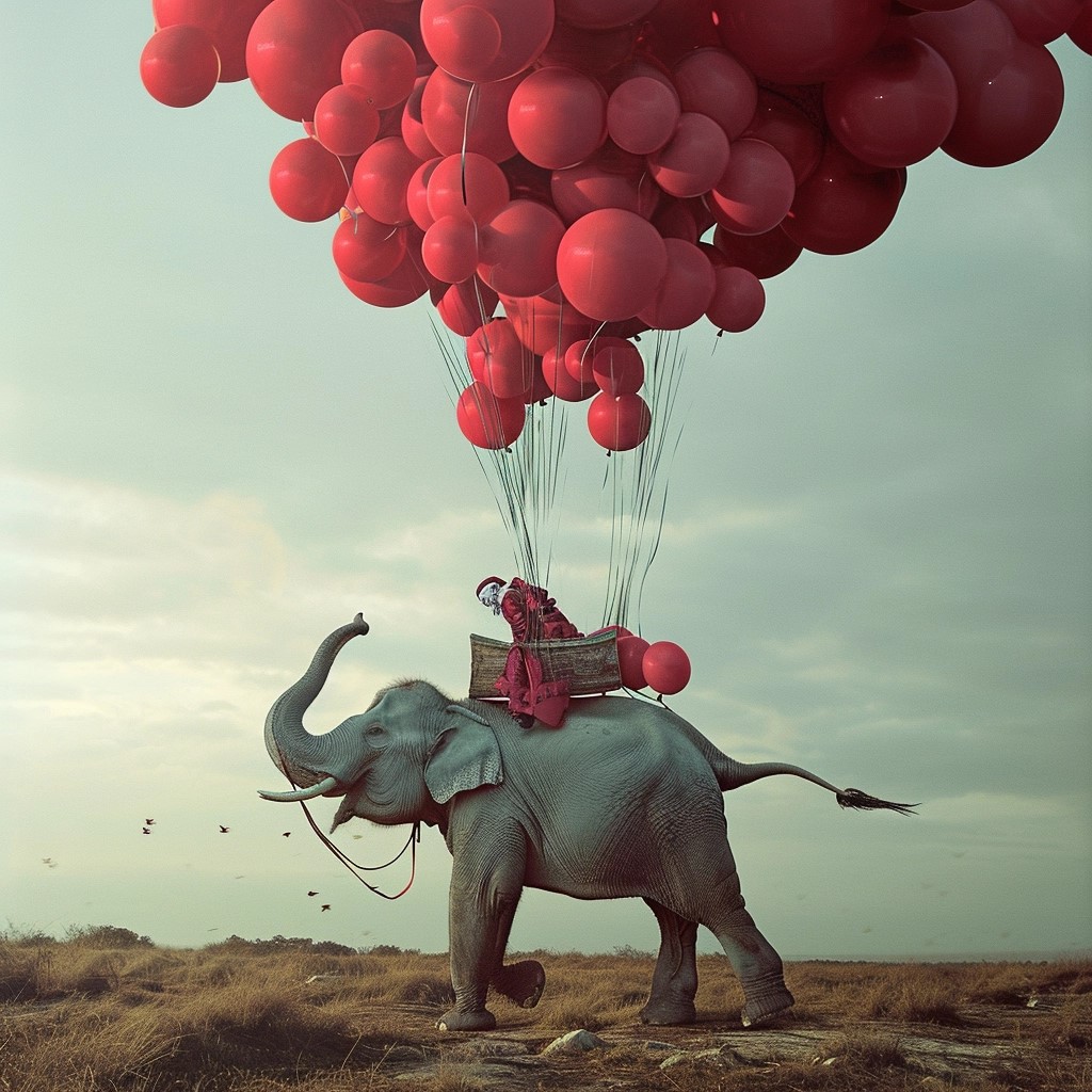 artlaoyu's tweet photo. ai photography, elephant and red balloon，ai摄影，大象和红气球
#digitalart #ai #aiart #aiartwork #surreal #surrealart #artwork #midjourney #midjourneyart #photography #digitalart #aiphotography #digitalphotography #surrealart #blackandwhite#摄影 #人工智能 #超现实主义 https://t.co/ecgUYz0Lt0