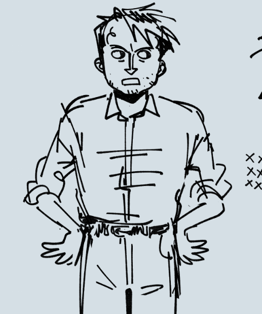 its ok i drew him in his gay little monkey pose to balance it back out 