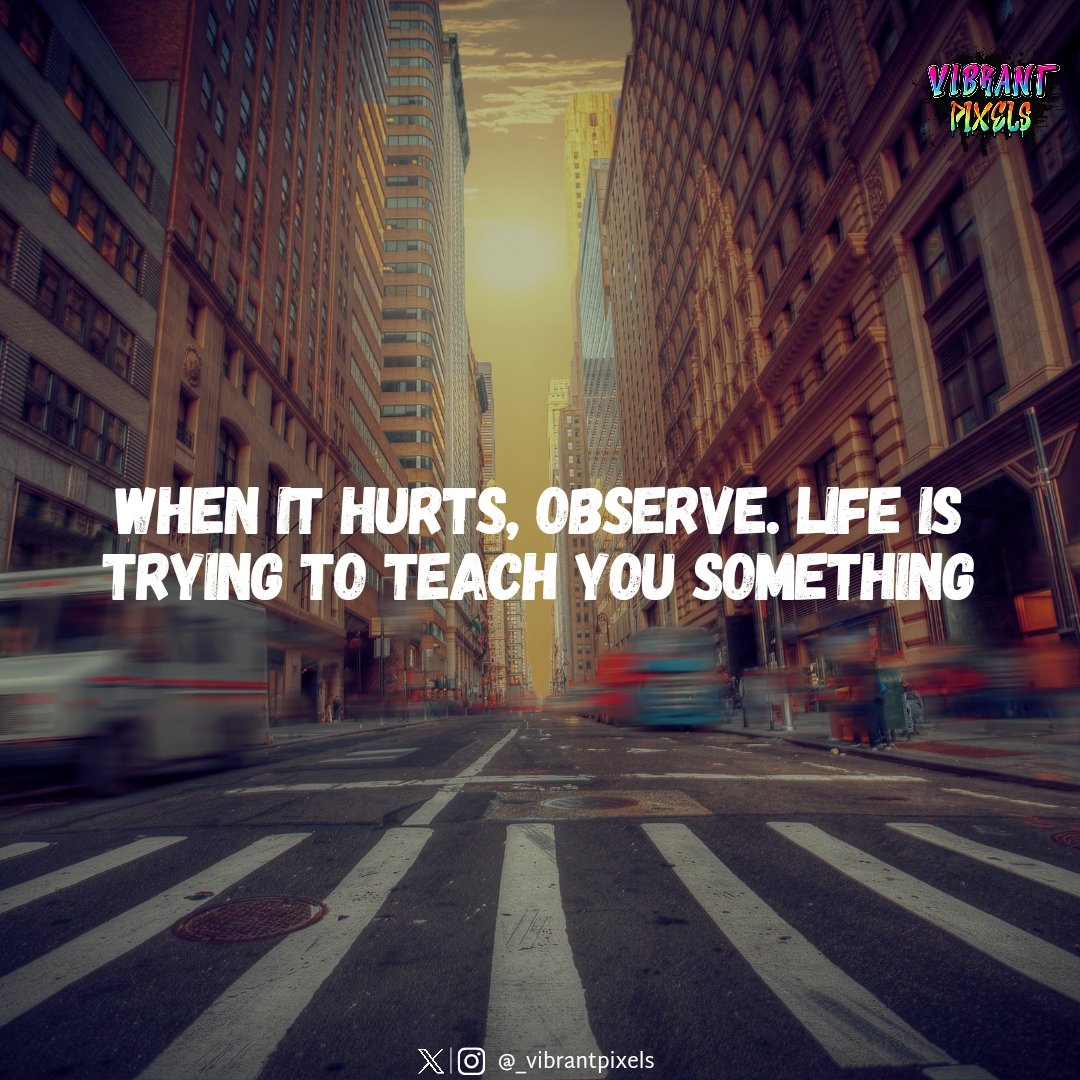 _vibrantpixels's tweet photo. In moments of pain, be an observant student of life. There's a lesson waiting to be learned, a wisdom woven into the fabric of discomfort. 🌿��

#quotes #quoteoftheday #quotesdaily #quotestoliveby #motivationquotes #SuccessMindset #MorningMotivation  #vibrantpixels https://t.co/gwQiHt3Yab