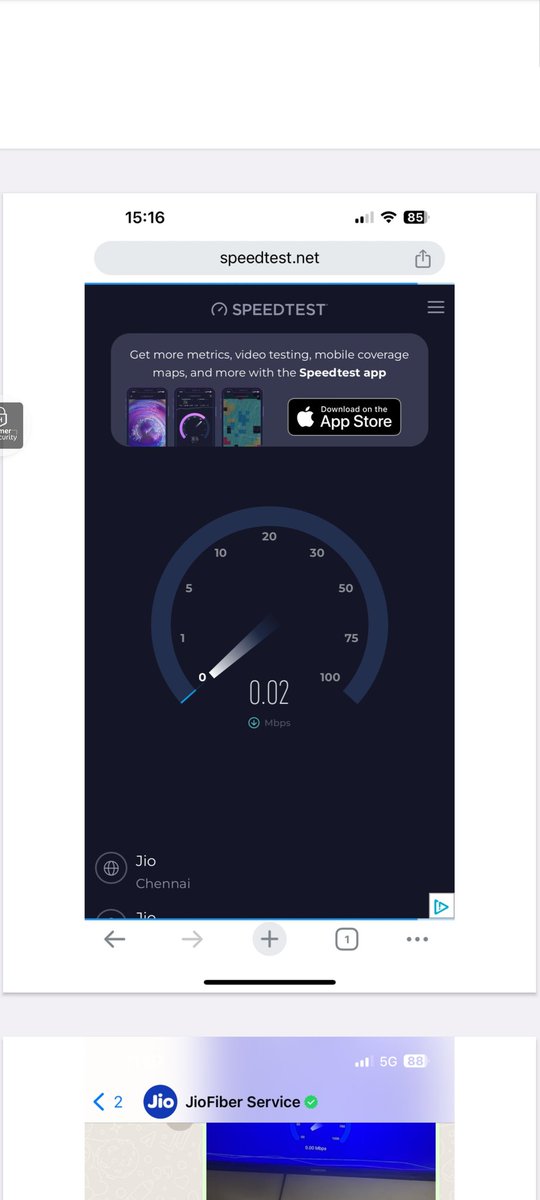 arvindmaza1's tweet photo. @JIOAIRFIBERIN
@JioFiberChennai There is no network range in my location.but u have provided with fake assurance,guidence and promising.
We are facing this issue from date of connection till now almost 2.5 month
And no refund Our money has been gone. This condition in smartcity https://t.co/DXjCE7EuxV