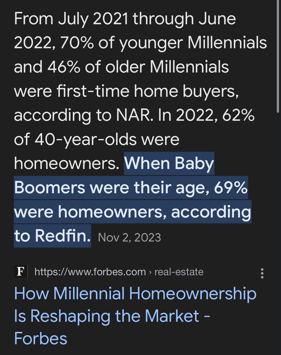 I don’t understand how this guy can be 100% wrong on the most basic and easy to research facts while calling us liars for saying Millennials are poorer than Boomers were at our age. 

It’s not only obvious, but embarrassingly so!