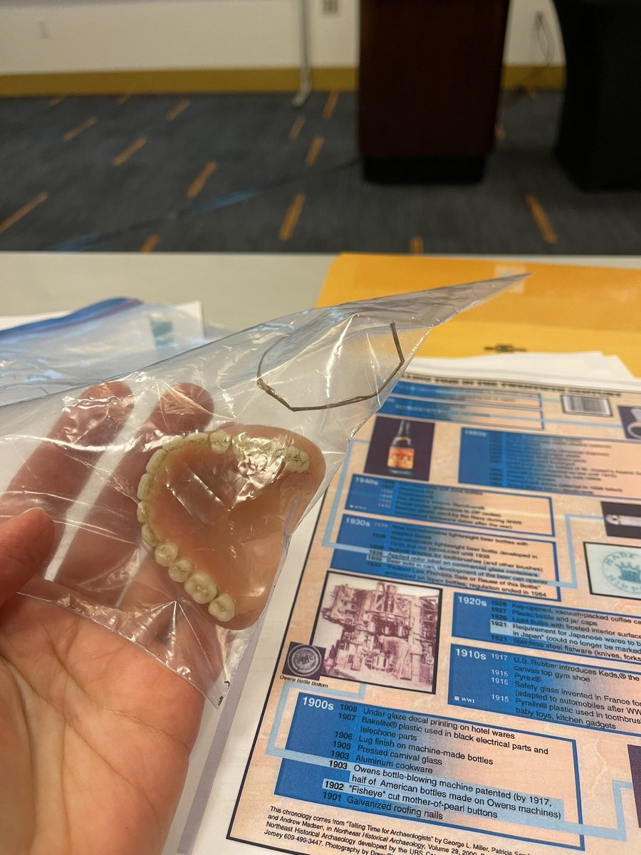 Learned a lot at the workshop on historical plastics in the archaeological record at #SHA2024 today. Plastic is the future of archaeology.