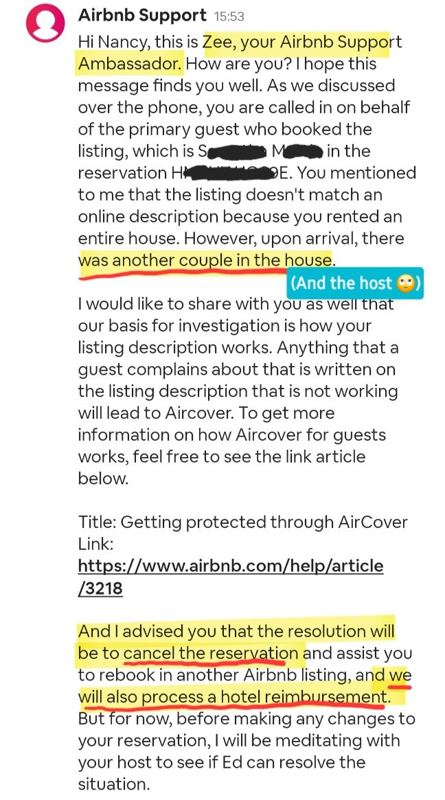 RunsOnLemonAid's tweet photo. @Airbnb owes my family money. They refuse to make good on their promise. We have tried. @AirbnbHelp is not even willing to cover the difference *when they PROMISED FULL reimbursement.* They think it is okay to lie to consumers. Be warned. #airbnb #customerservice #badbusiness https://t.co/Mp5Uu0vXhX