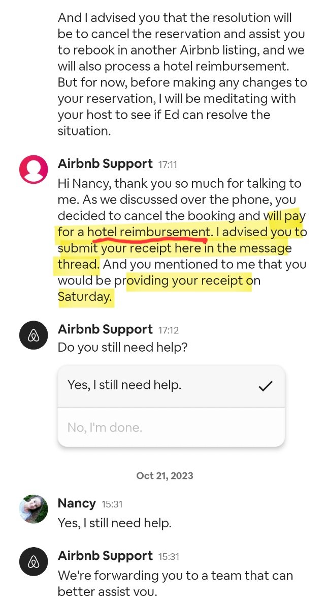 RunsOnLemonAid's tweet photo. @Airbnb owes my family money. They refuse to make good on their promise. We have tried. @AirbnbHelp is not even willing to cover the difference *when they PROMISED FULL reimbursement.* They think it is okay to lie to consumers. Be warned. #airbnb #customerservice #badbusiness https://t.co/Mp5Uu0vXhX