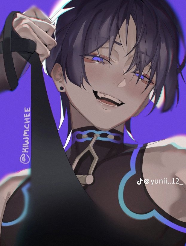 #NSFW Light vers.
❥ Happy birthday, Scaramouche !! As a gift? He wants you~ ❤️‍🔥

You will be entertaining him tonight, so he'll put a collar on you and call you "pup".

Scared? Don't worry, he'll make sure this game is pleasant for both~💦