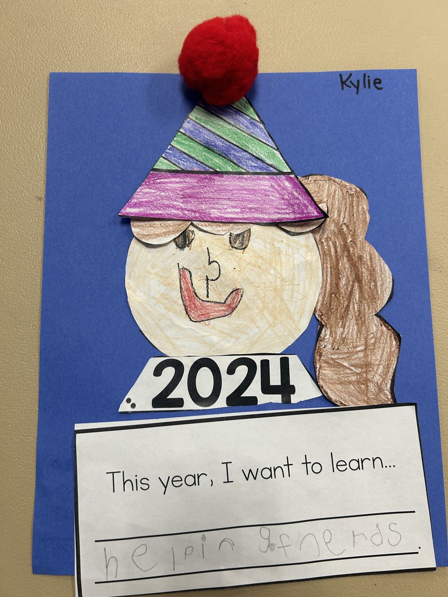 EBEPrincipal's tweet photo. Today some of our kindergarten students made learning goals for the new year. Students are excited  to take charge of their learning for the new year! #elgerbayexplorers https://t.co/U0JzDCJid1