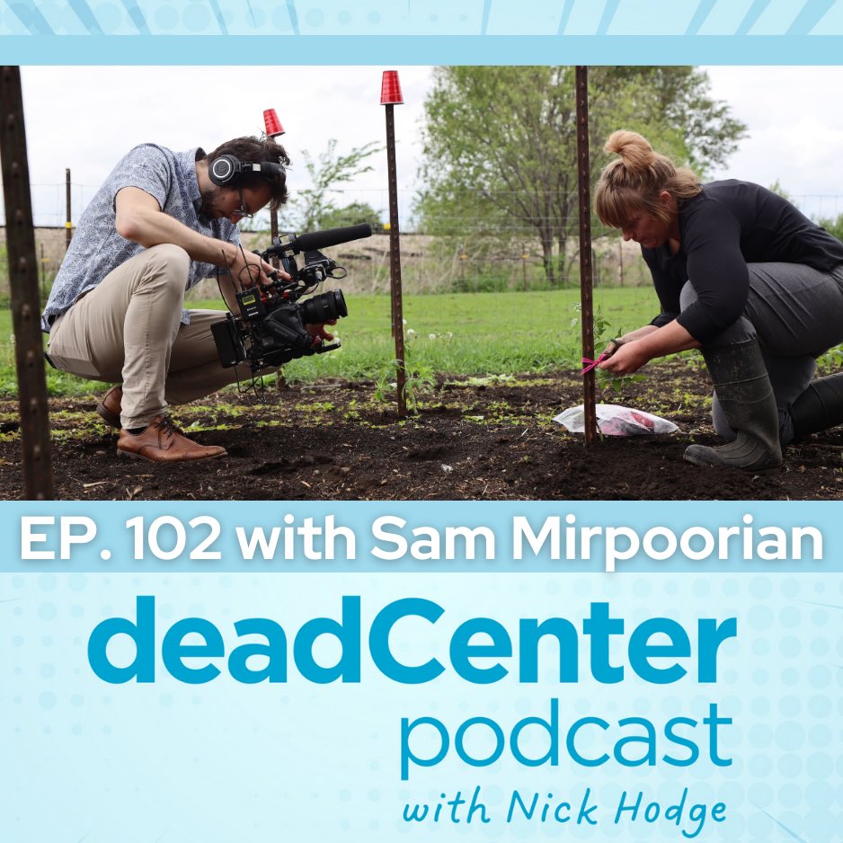 Episode 102 of the deadCenter Podcast is here! 🎥 🌱 Join host Nick Hodge for an exclusive sit-down with filmmaker <a href="/WorkOfMiro/">Sam Mirpoorian</a>, director of the documentary ‘Greener Pastures.’