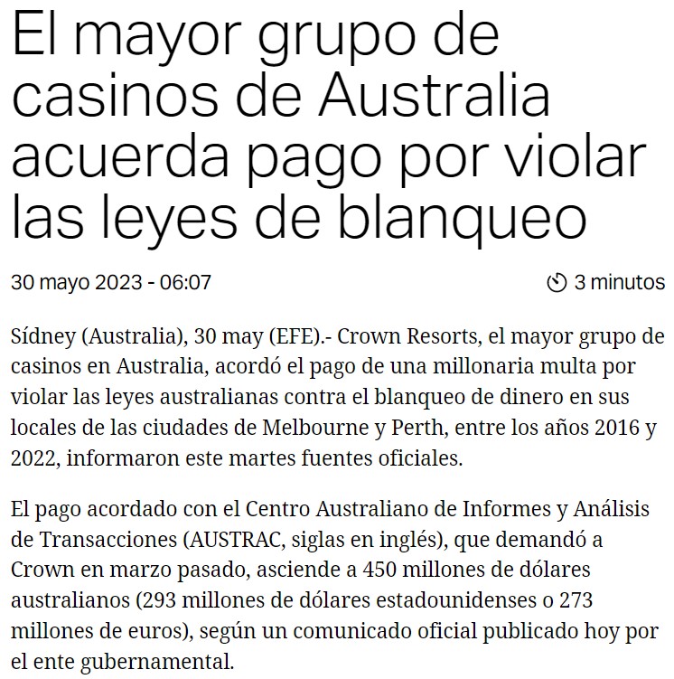 mauroandinoe's tweet photo. 📢 Con la propuesta de los casinos algunos piensan que seremos "Las Vegas" o el "Macao" de la Costa del Pacífico. 

🚩 Según el Grupo de Acción Financiera contra el Blanqueo de Capitales - GAFI existen diversas técnicas que se utilizan para lavar dinero en dicha industria:

🔶 Se compran fichas con dinero en efectivo o a través de cuentas en línea del casino, luego se canjea su valor por medio de un cheque de casino o mediante una transferencia.

🔶 Se compran fichas de casinos a apostadores limpios a un precio más elevado y después se cambian por efectivo.

🔶 Combinar ganancias y efectivo en cheques o documentos del casino.

🔶 Utilizar fichas de casino como método de transacciones ilegales.

🔶 Comprar un gran número de certificados de regalo del casino.

🔶 Comprar tarjetas de recompensas de casinos.

🚨 El turismo mafioso no faltará por supuesto, desde albaneses hasta rusos, ucranianos, norteamericanos o chinos, etc.

🛑 Por ejemplo, el año pasado en Australia, el mayor grupo de casinos de ese país acordó un pago por 293 millones de dólares por violar las leyes de blanqueo de capitales. 🧐⤵️