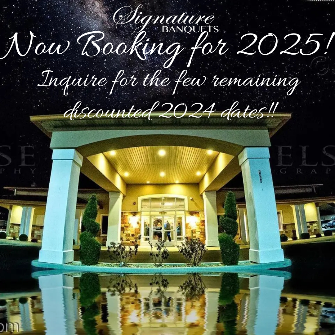 SignatureLowell's tweet photo. 🎉✨ Exciting News for Newly Engaged Couples ✨🎉

Are you ready to turn your dream wedding into reality? Signature Banquets in Lowell, Indiana, is thrilled to announce that we are now open for booking dates in 2025! 📆✨
But wait, there's more! For those spontaneous... https://t.co/dVHhoyNkdz