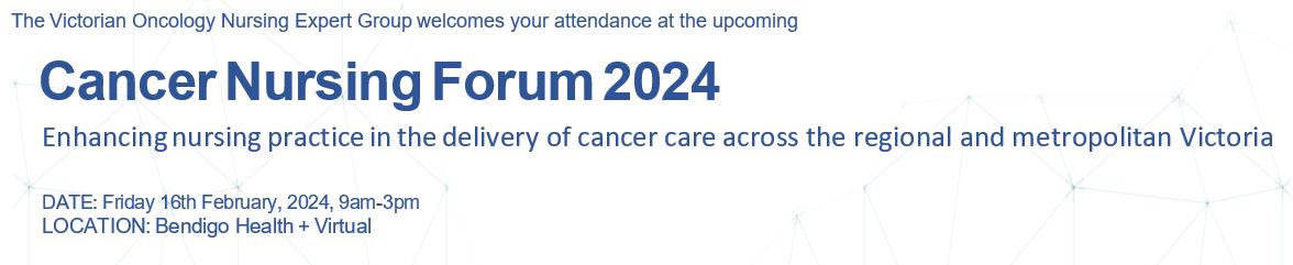 📢  Attention cancer nurses! Please join us at the upcoming Victorian Cancer Nursing Forum.  In this hybrid event, hear about emerging practices in the cancer nursing workforce and palliative care.  For more information and to register 👉 buff.ly/4aEJi1J