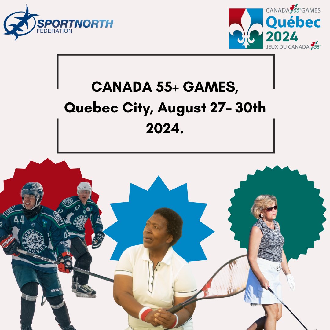 Are you 55 or older and looking to participate in the Canada 55+ Games? If so, please submit your expression of interest to Joan Hirons. You must submit your expression of interest form by January 15th, 2024. sportnorth.com/games/canada-5…