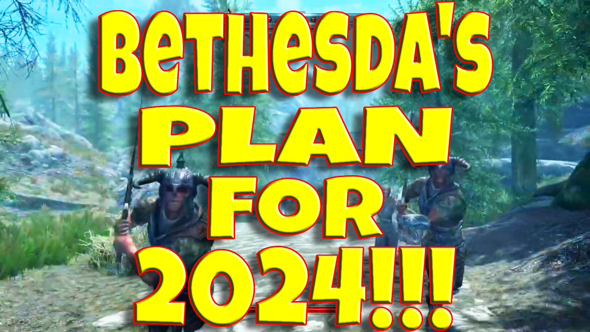 rickgamesnow's tweet photo. Here I ask if Bethesda has a plan for 2024!!!
I also answer it! 
https://t.co/lggirURxAE https://t.co/4Zeg2r4kFJ