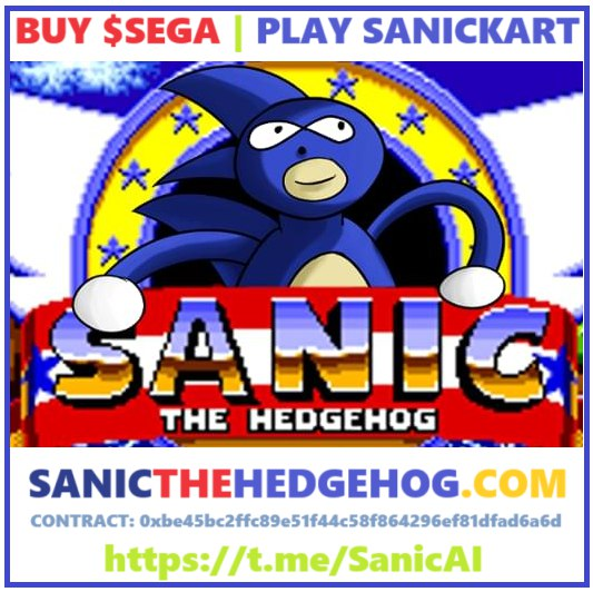 $SEGA HAS  A ROCKET ON IT 🚀#ETH #MERCURY 
Play Beta-sanickart.sanicthehedgehog.com
Support SanicKart Here! goatgamefi.itch.io/sanickart
BUST IN CHAT AND YELL YOUR THOUGHTS t.me/SanicAI #PASSTHEMOON #MEMECOMP #1ONTH #GOFAST #BETALAUNCH 
HOLD SEGA dextools.io/app/en/ether/p… #LLLFFFFGG