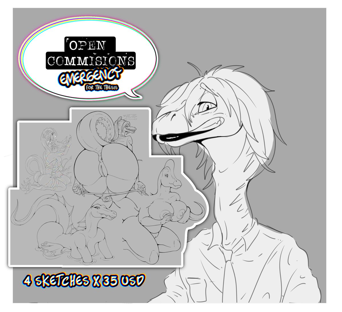 YithanE_Art's tweet photo. Hello! 🦕👔

For those interested, feel free to reach out to me via direct message. Those who support me will be acknowledged in my thesis. 

Thanks! ✨🫂✨ https://t.co/eS4fQ4YMQ7