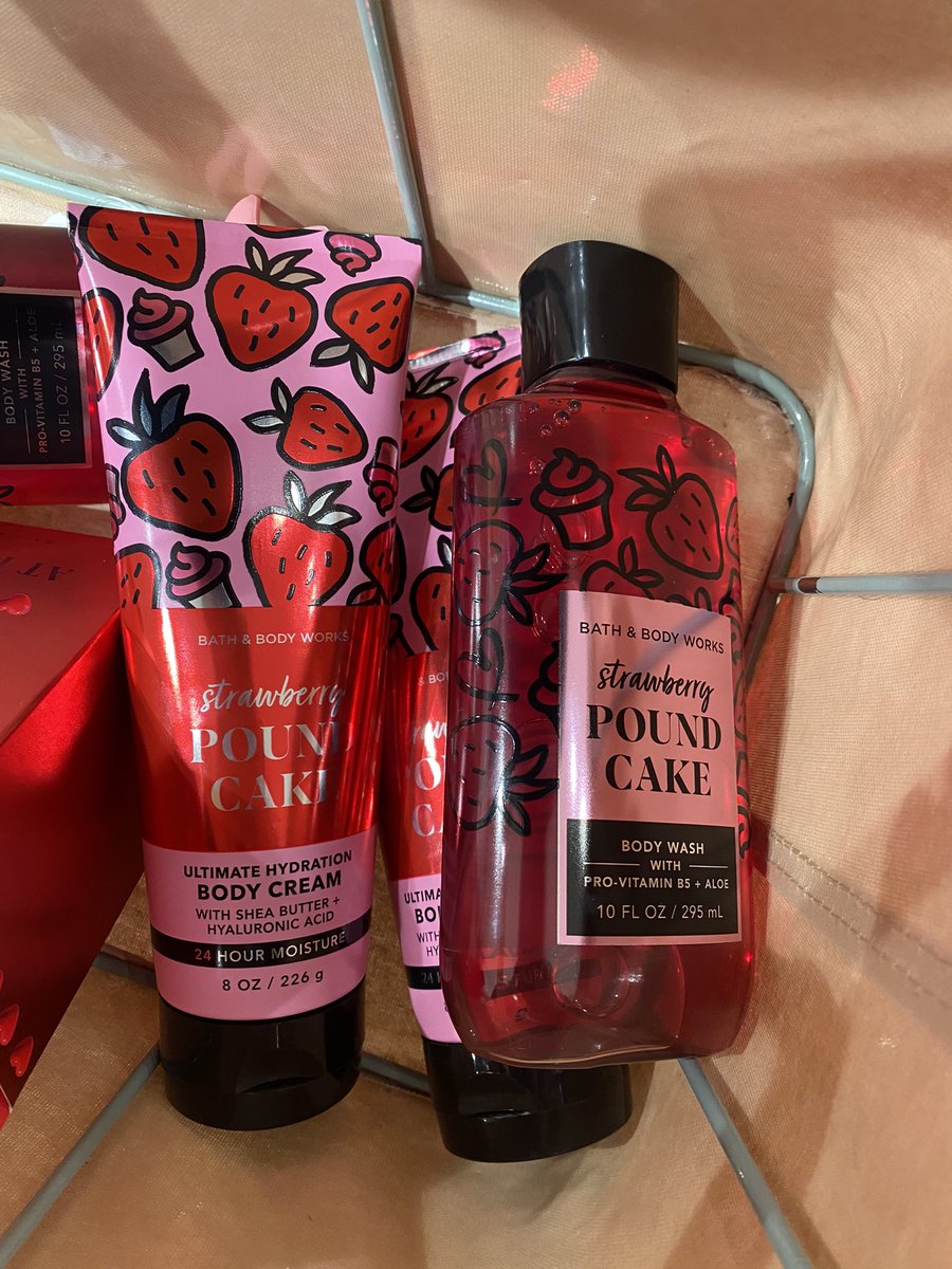 avengemybody's tweet photo. guys stop I asked if there were any strawberry pound cake and she hangs me this and said this design isn’t out yet 😭 I was only considering buying it but now I have to so sweet omg https://t.co/ItCZkHrSvi