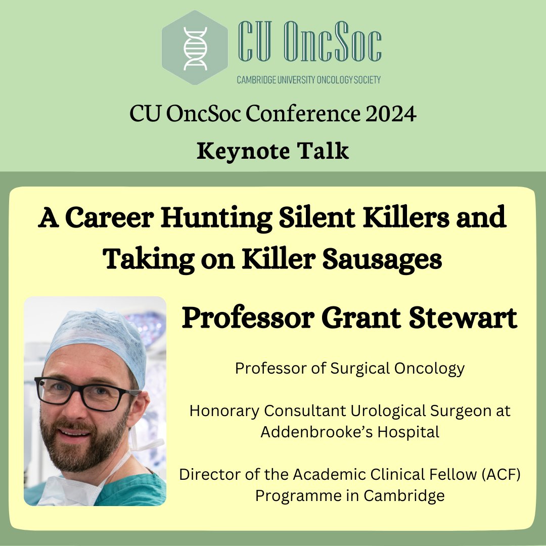 Cambridge University Oncology Society tweet media