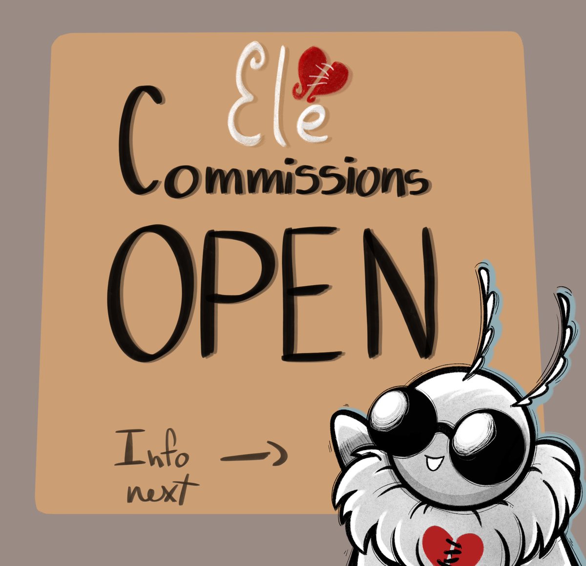 TheLilMoth's tweet photo. Hi everyone!! 

I finally have time to open up commissions again! 

If you are interested just send me a dm here!

https://t.co/9YUUxAJvSI (here are more examples)

#commissionopen #commissions #smallartist #PleaseShare https://t.co/puJWazpAox