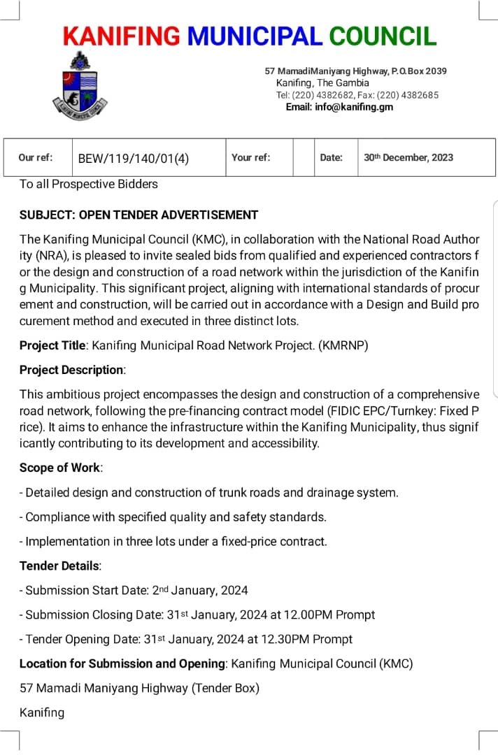 Put your bids in...

<a href="/mayorKMC/">MayorBensouda</a> at work.