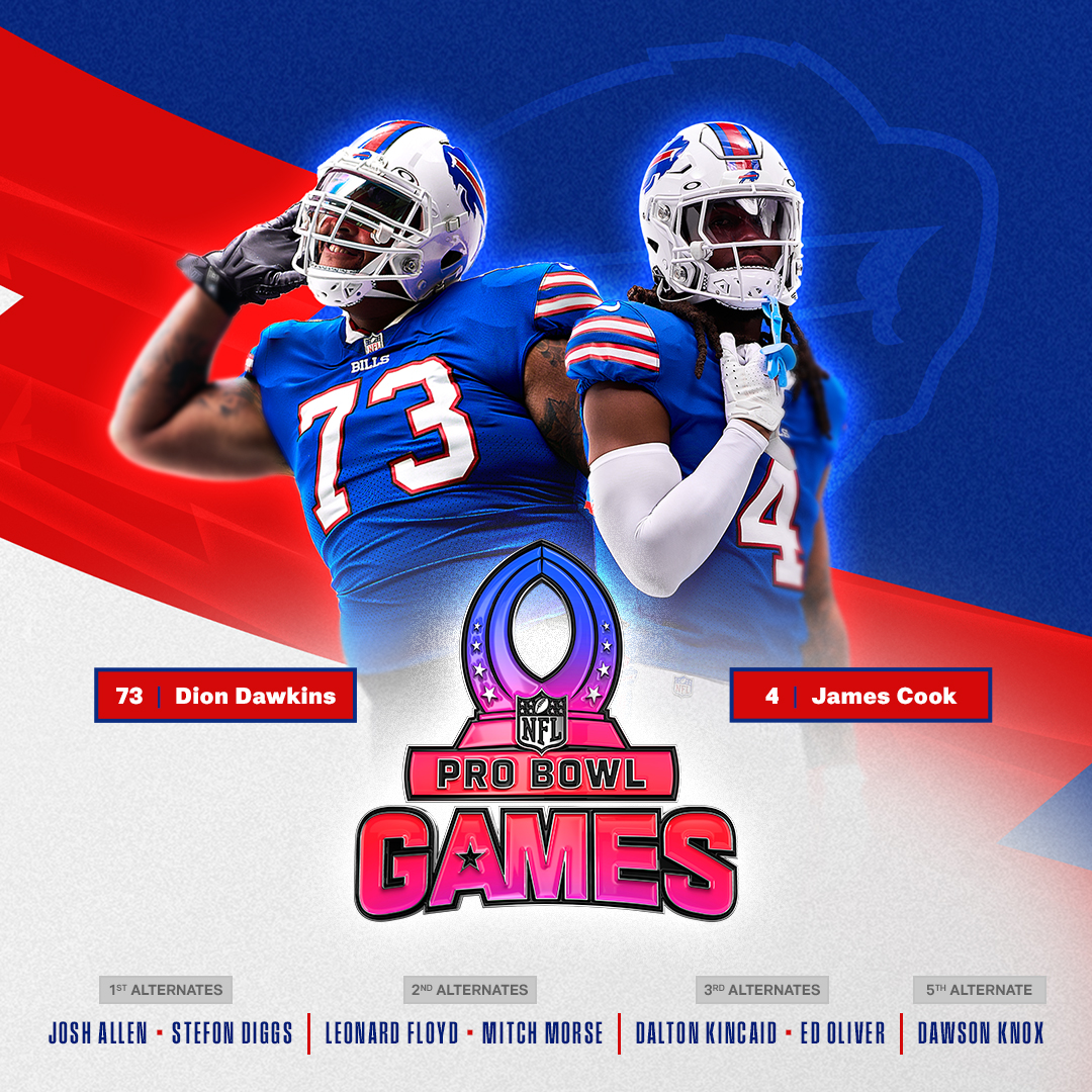 𝗣𝗥𝗢 𝗕𝗢𝗪𝗟 𝗕𝗜𝗟𝗟𝗦‼️ Congratulations to @DDawkins66 and @thegreat__4 on making the 2024 Pro Bowl: bufbills.co/3S8VZuE