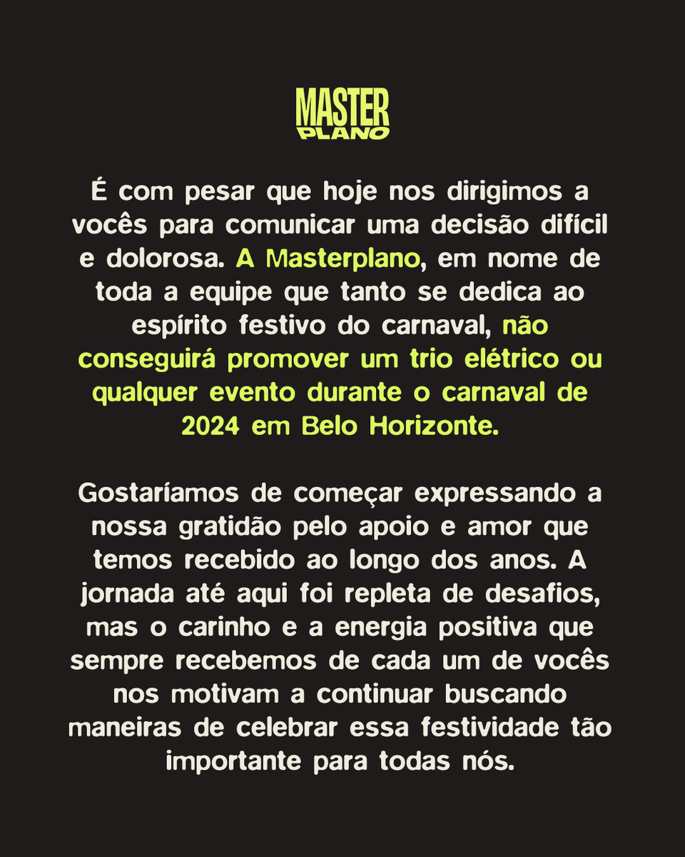 masterplano_'s tweet photo. Atenção foliãs do fim do mundo.
A Masterplano tem uma notícia.
Contamos com o barulho de vocês! https://t.co/aWNPEd7s2d