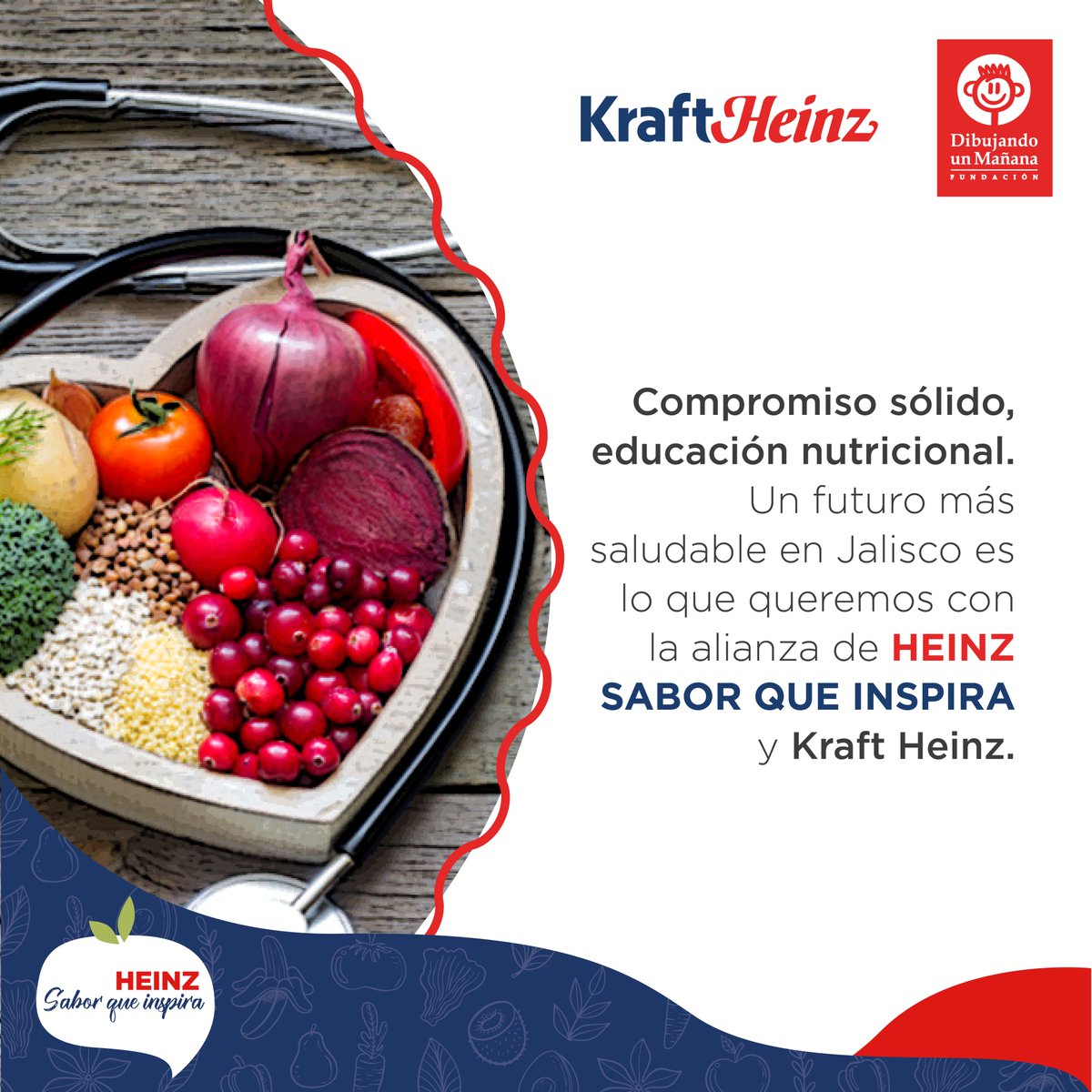 FDibujando's tweet photo. Nuestra alianza #HeinzSaborQueInspira junto a Kraft Heinz es un compromiso sólido con la seguridad alimentaria en Jalisco. Estamos invirtiendo en educación nutricional para prevenir y construir un futuro más saludable.

#AlimentandoUnFuturoConMásSabor #JuntosCambiamosVidas https://t.co/hWY1WCG643