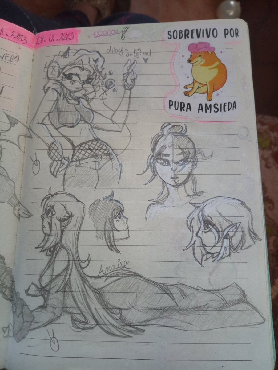 0rutov_Vella's tweet image. Last sketches of the last year (⁠ ⁠◜⁠‿⁠◝⁠ ⁠)⁠♡

#sketches #doodle #sketchbook #HelluvaBossLoona #HelluvaBossOC #originalcharacter