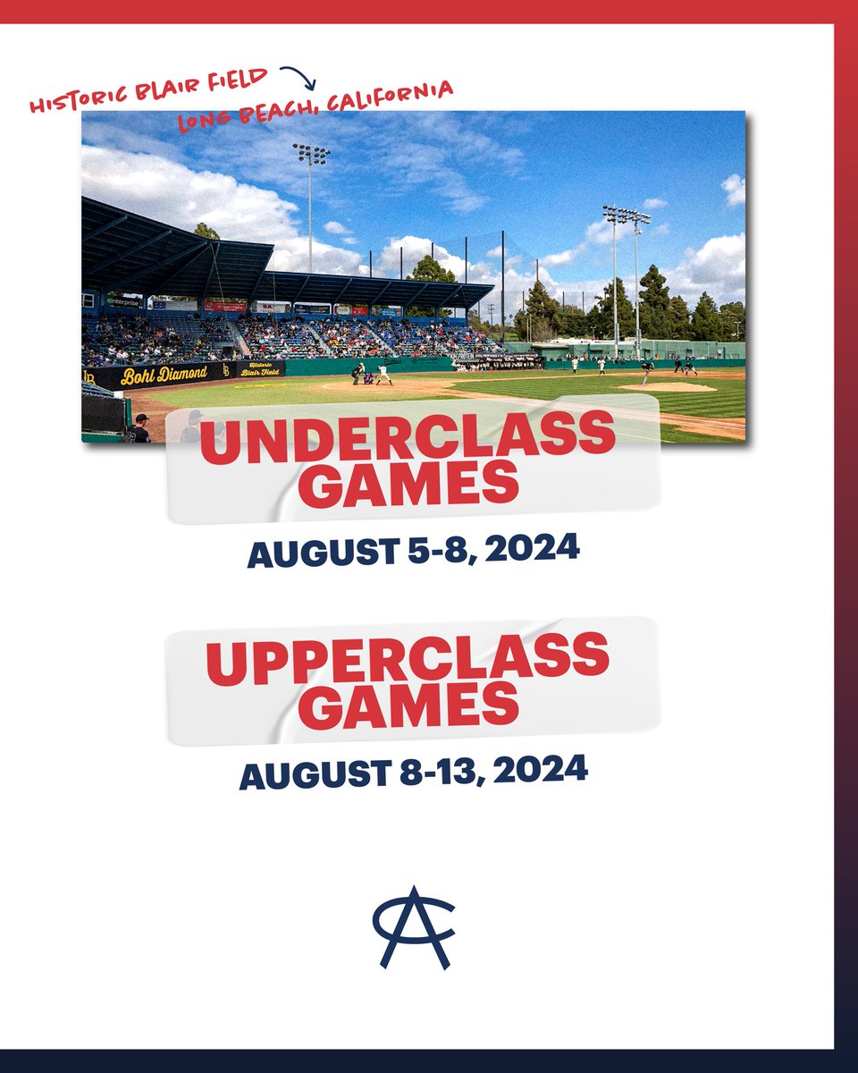 Bringing the Games back to Long Beach, CA‼️ 𝐔𝐏𝐏𝐄𝐑𝐂𝐋𝐀𝐒𝐒 August 8-13 𝐔𝐍𝐃𝐄𝐑𝐂𝐋𝐀𝐒𝐒 August 5-8 More info coming soon!