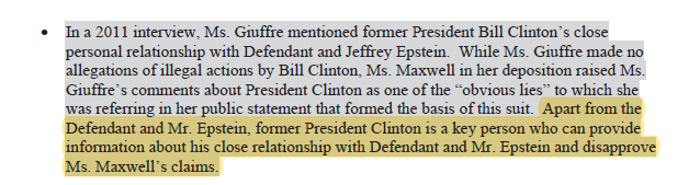 The Jeffrey Epstein files have been unsealed. We have the documents Here are the most important John Does. We start with Bill Clinton - John Doe #36 - whose deposition was essential to provide info on his relationship with Maxwell and Epstein Thread.