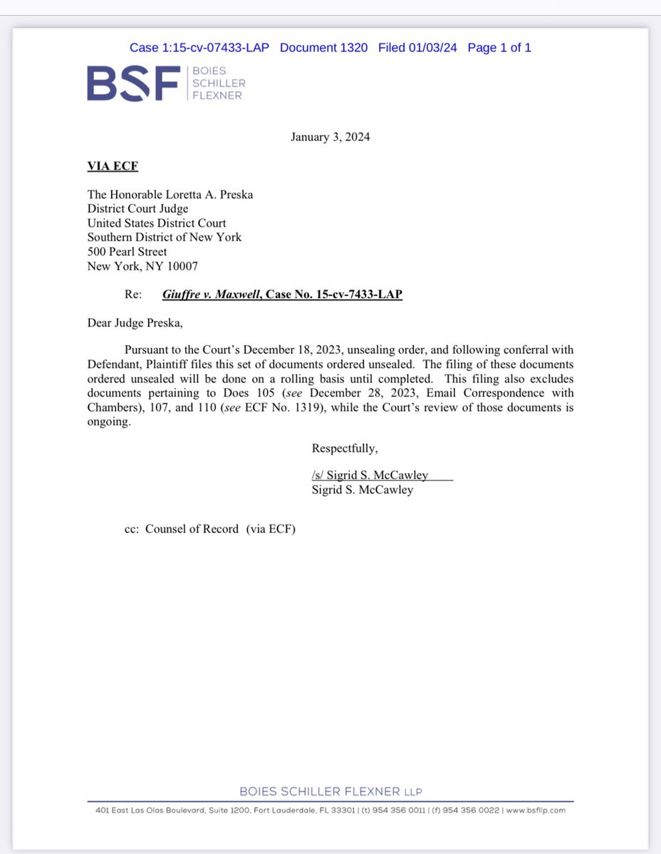 bennyjohnson's tweet photo. 🚨BREAKING: Over 1,000 pages of documents containing 150+ names related to a lawsuit brought against Ghislaine Maxwell have been unsealed 

https://t.co/2gY4S9dzOP https://t.co/jjh8hUoeQK