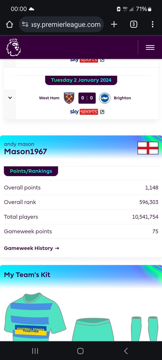 andy180mason's tweet photo. @conn1984 Hi Alan, what points have you got at the halfway point? https://t.co/Do07FzIpMk