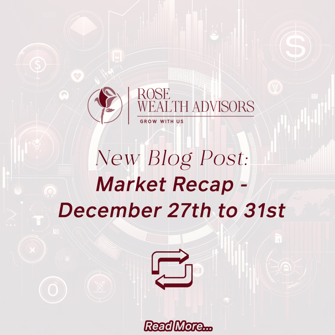 🌐 Last week's market? Bullish vibes only! 

📊 S&amp;P 500 scores an  8-week streak as we close 2023 with a bang! 🎉

 Check out our market  recap for all the deets:
rosewealthadvisors.com/weekly-market-…

#TradingWeek #MarketTrends #SP500  #BullMarket 🐂