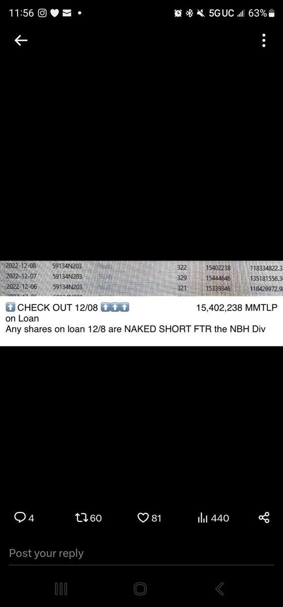RareDealsHere's tweet photo. Serious question! Should what @FINRA describes below in the Supplemental FAQ for $MMTLP align with the numbers from 12/6-12/8 provided by @JohnnyTabacco? 6.4M 11/15, 4.7M 11/30, 2.65M 12/12? Compared to 15.3M+/- on 12/6-12/8! @SECGov @FBILosAngeles @DOJCrimDiv @SecretService https://t.co/OPOwtynAFk