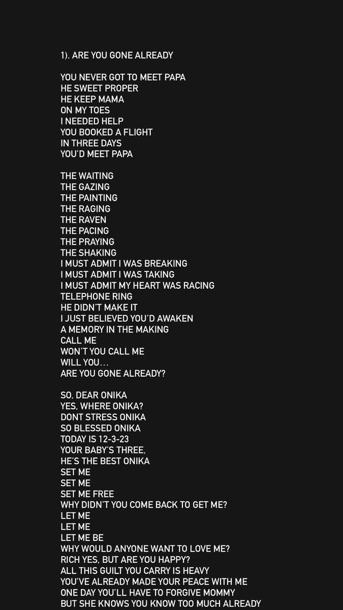NICKIMINAJ's tweet photo. Posting my official lyrics in this thread. Only mine tho, until all others are confirmed. #PF2OfficialNickiLyrics https://t.co/uoEI3Fm2Fa