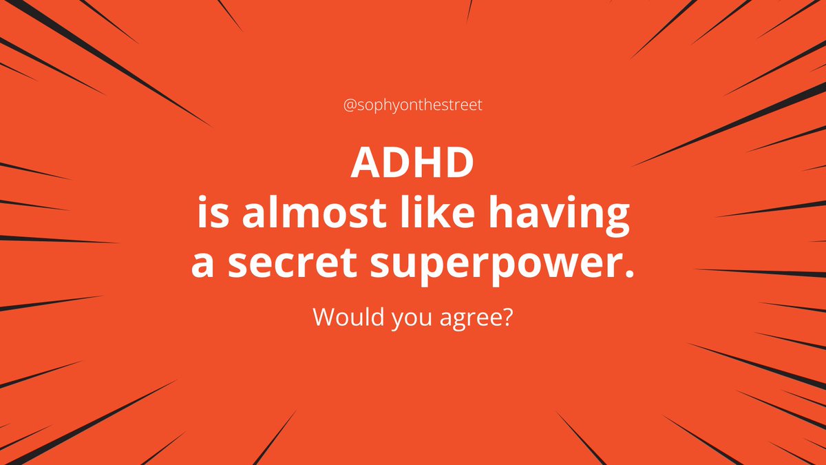 DrSophy's tweet photo. From hyperfocus to out-of-the-box thinking, individuals with ADHD possess extraordinary strengths. #ADHDSuperpowers #EmbraceUniqueness https://t.co/1MWjktbSnR