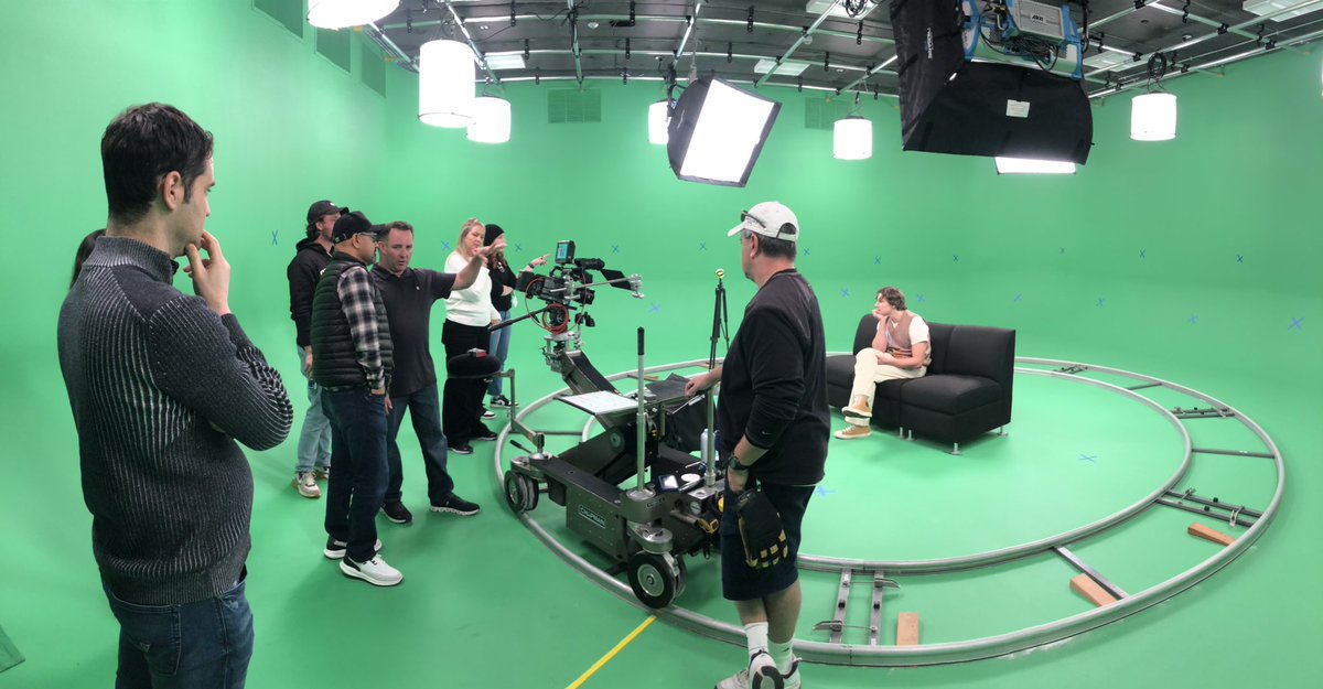 Another day in LA! Today our team is on a 360 green screen set producing a trailer for our new mixed reality app. Can’t wait to share more soon!