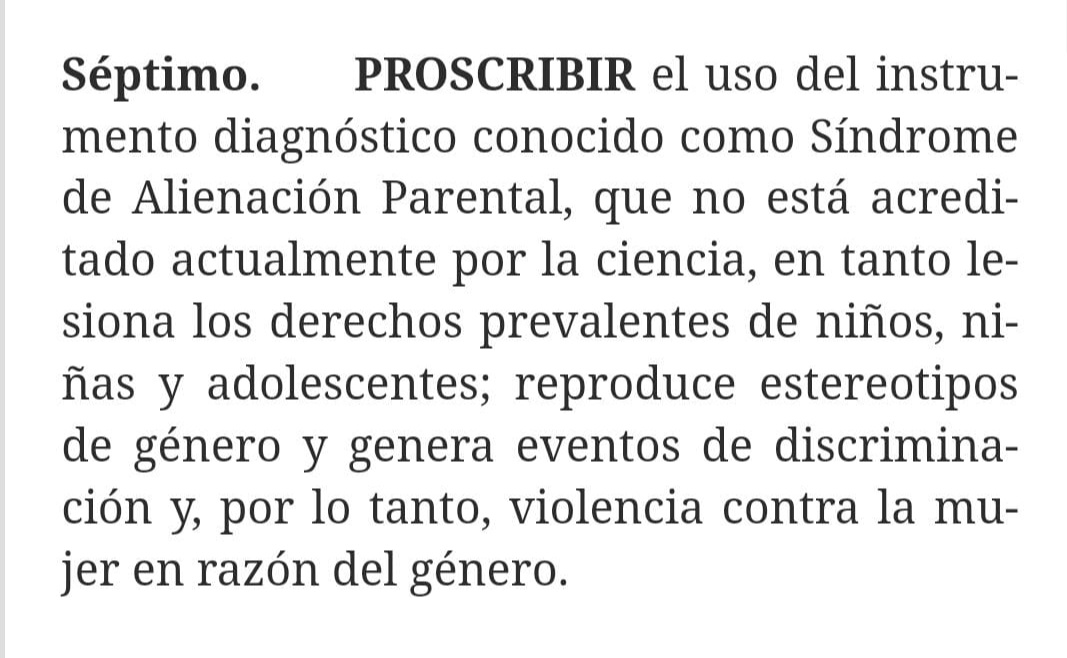 Lo logramos, <a href="/yositecreo__/">yositecreo</a> 
La <a href="/CConstitucional/">Corte Constitucional</a> colombiana acaba de prohibir uso pseudo-teoría de la #AlienacionParental, junto a su falso y no sustentado #SAP, después de muchos años de graves violaciones a los derechos humanos: de niñas, niños, adolescentes y mujeres (Hilo)