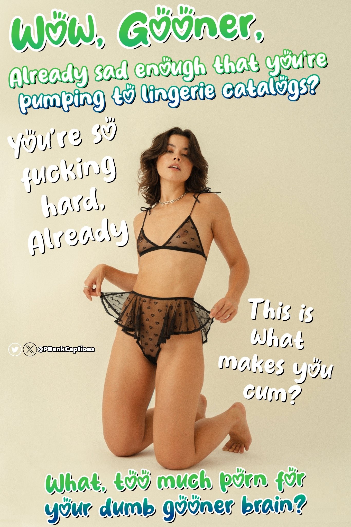 A provocative image with a bold text overlay