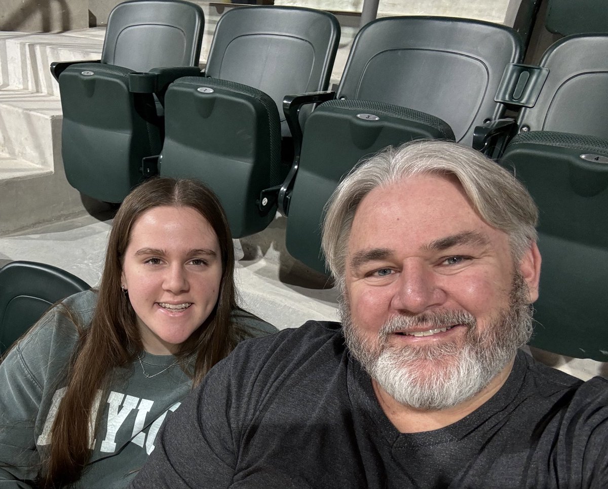 Watching game 1 for the <a href="/BaylorWBB/">Baylor Women's Basketball</a> at Foster Pavilion with my favorite daughter <a href="/anna_wbb99/">Anna Carroll</a> #SicEm