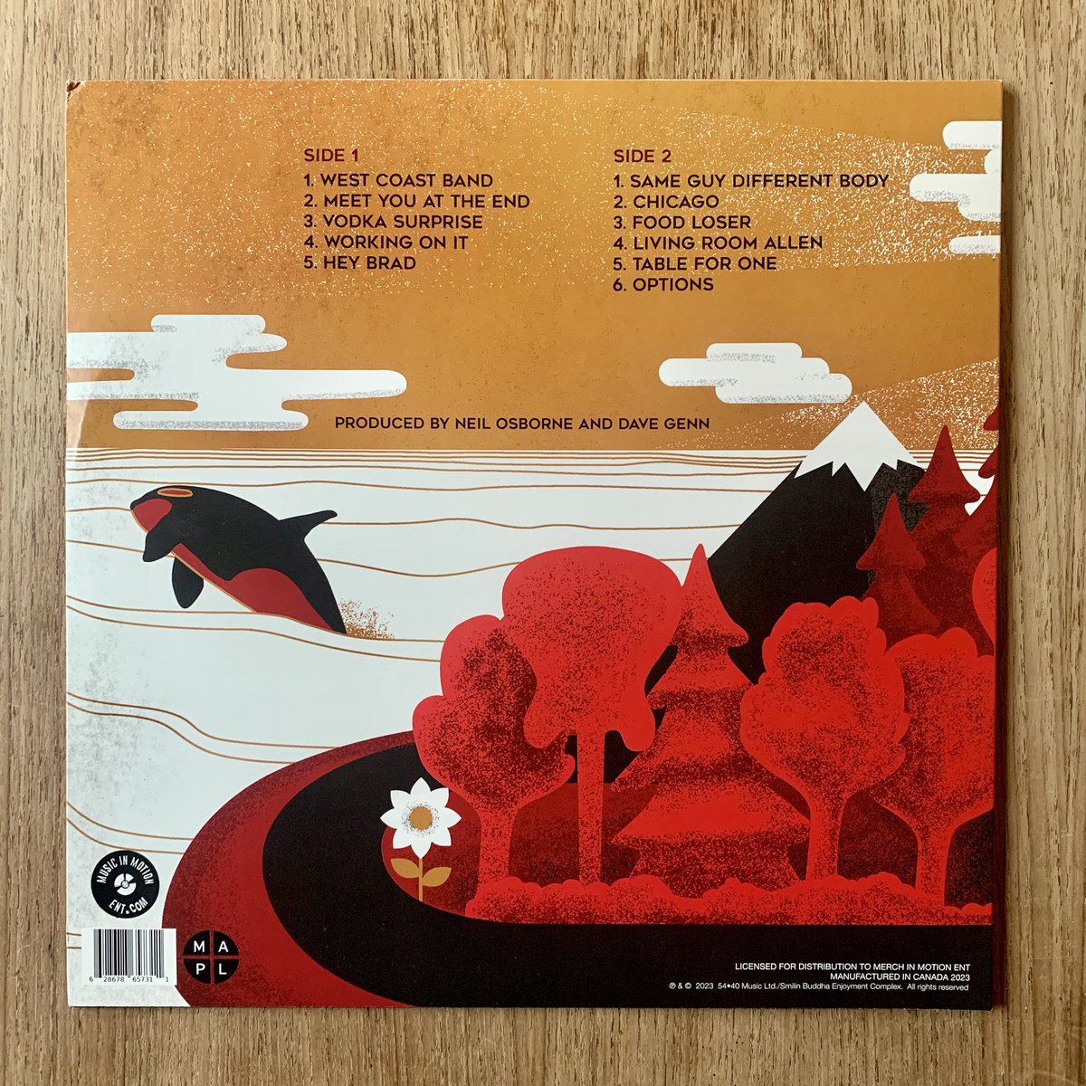 I received a lovely little surprise today: brand-new and (in my humble opinion) fantastic-looking #5440 vinyl (orange!) with my cover art and design. West Coast Band, baby!

This is a special one for me. A really nice way to kick off 2024. :)
#albumart #illustration