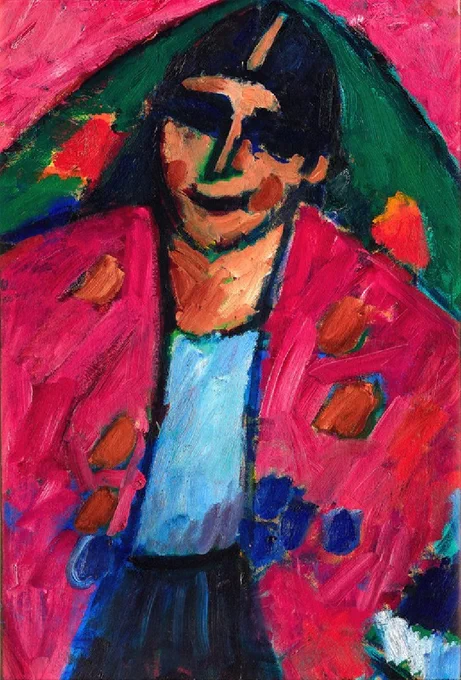 アレクセイ・フォン・ヤウレンスキー (Alexej von Jawlensky, 1864 – 1941)ロシア出身でドイツで活躍した。青騎士に参加し、抽象的な頭部を描く、表現主義の画家として知られている。 