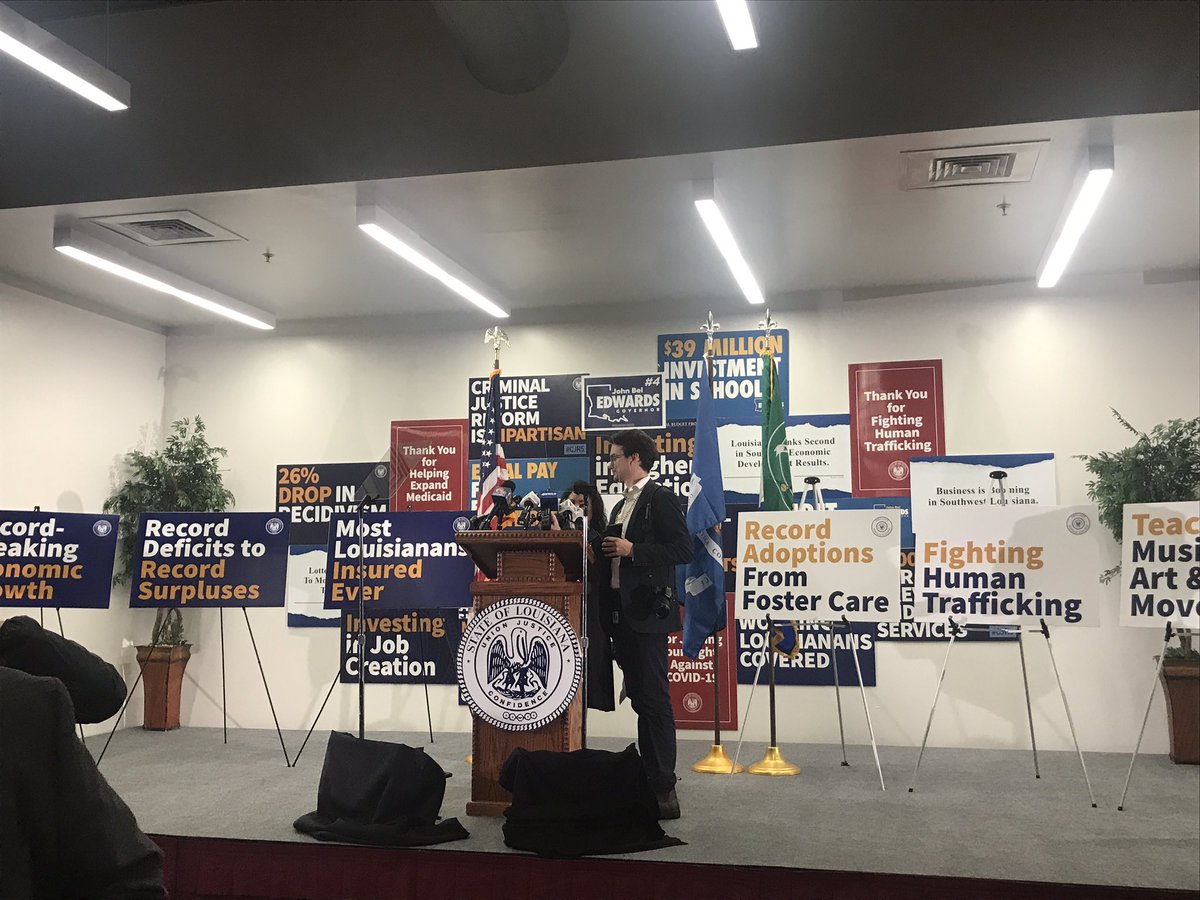 We’re in Amite City for <a href="/LouisianaGov/">Gov. John Bel Edwards</a> John Bel Edwards’ farewell address. #lagov #lalege