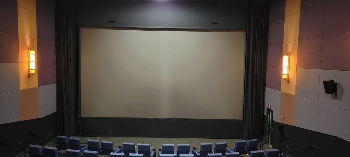 Disneyfan9523's tweet photo. This Screen Is An LED Screen That Dosen't Need A Projector To Screen Films And It Looks Better And Brighter That Standard Theatre Screens!  #KrikorianMetroplexTheatre #KirkorianTheatres #HeyLED #LEDScreen #BuenaPark #Disney100 #100YearsofDisneyAnimation #D23  #WishMovie #Wish https://t.co/zNGXJ17cLS