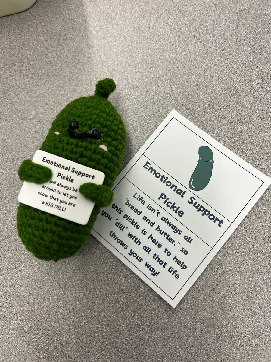 How cute is this guy? Gift from a sweet student on our first day back to school🥰