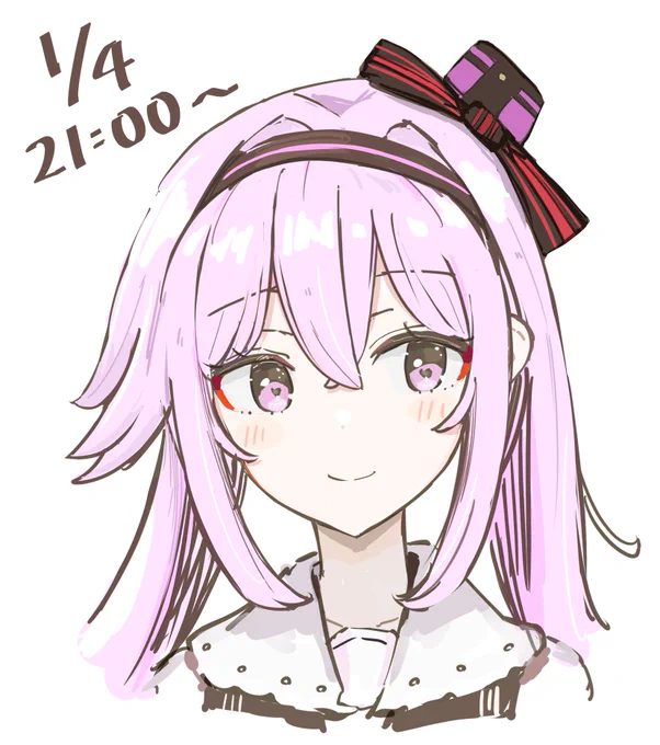 #ピノの自由帳 本日1月4日(木)のピノ様の配信は『21:00～』です!