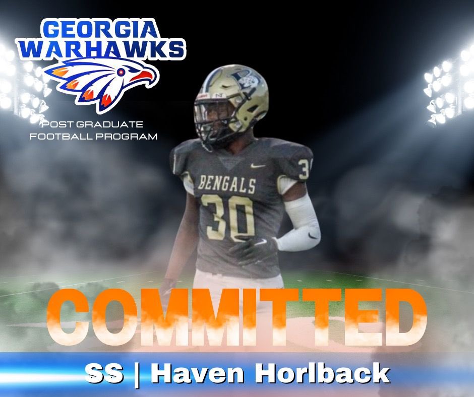 Haven Horlback (@iamhavenh) on Twitter photo Proud to announce my commitment to <a href="/GeorgiaWarhawks/">Georgia Warhawks</a>‼️
Thank you to @spollar1 and @1BIGJONES Proud to announce my commitment to <a href="/GeorgiaWarhawks/">Georgia Warhawks</a>‼️
Thank you to @spollar1 and @1BIGJONES